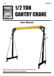 1/2 TON GANTRY CRANE