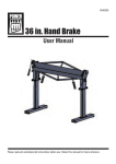 36 in. Hand Brake