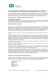 Documentation Spécifique de Programme (« SPD »)