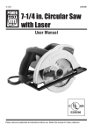 7-1/4 in. Circular Saw with Laser