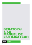 SERATO DJ 1.7.8 MANUEL DE L`UTILISATEUR