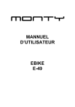MANNUEL D`UTILISATEUR EBIKE E-49