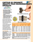 capteur de proximité inductif pour environnements difficiles