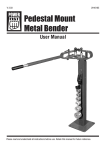 Pedestal Mount Metal Bender