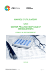 manuel d`utilisateur gaci gestion analyse comptable et immobilisations