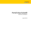 Portail shop SuisseID: Manuel d`utilisateur