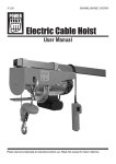 Electric Cable Hoist