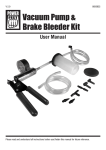 Vacuum Pump & Brake Bleeder Kit