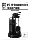 1/3 HP Submersible Sump Pump