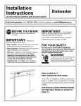 Installation Instructions - Canadian Appliance Source