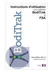 Instructions d`utilisation pour systèmes BodiTrak et FSA 1ère édition