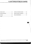 16. BATTERIE/SYSTEME DE CHARGE