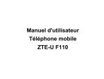 Manuel d`utilisateur Téléphone mobile ZTE