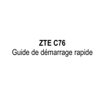 ZTE C76 Guide de démarrage rapide