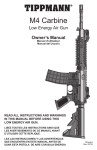 Tippmann M4 Carbine Airsoft Owner`s Manual