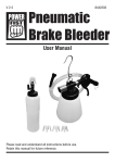 Pneumatic Brake Bleeder