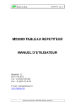 MD2000 TABLEAU REPETITEUR MANUEL D`UTILISATEUR