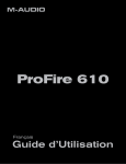 Guide d`Utilisation | ProFire 610