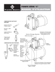 manuel d`utilisateur pompe série “c”