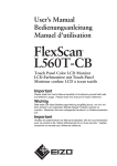 FlexScan L560T-CB Manuel d`utilisation