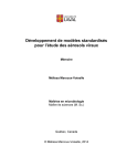 Développement de modèles standardisés pour l`étude des aérosols