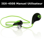 IGX-450S Manuel Utilisateur