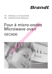 Four à micro-ondes Microwave oven