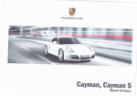 Porsche (987) Cayman / S - Manuel Technique 2010-2012