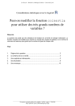 Peut-on modifier la fonction coinertia pour utiliser des très grands