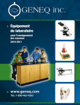 Catalogue Geneq Équipement de Laboratoire | 2011