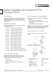 Guide d`installation de la caméra IP PTZ TruVision FW 5.1