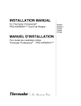 INSTALLATION MANUAL MANUEL D`INSTALLATION