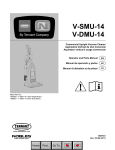 V-SMU-14 / V-DMU-14 Operator and Parts manual NA 9007872 rev03