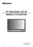 TV COULEUR LCD 42" MANUEL D`UTILISATION