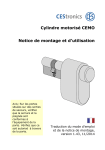 Cylindre motorisé CEMO Notice de montage et d`utilisation