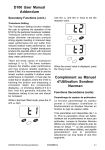 D100 User Manual Addendum Complément au Manuel d`Utilisation