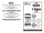 Grater 3 Râpes - Weston Products