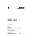 Module d`entrée Absorption/Source 24 V CC Compact™ 1769-IQ16