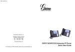 GXP2110/GXP2120 Enterprise IP Phone Quick Start Guide