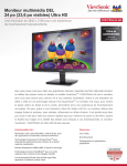 Moniteur multimédia DEL 24 po (23,6 po visibles) Ultra