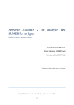 Serveur ADONIS 2 et analyse des SUMEHRs en ligne - Trix-Data