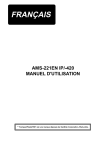 AMS-221EN MANUEL D`UTILISATION (FRANCAIS)