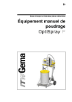 Équipement manuel de poudrage OptiSpray F - pièces