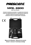 MPB-8800 - Groupe President Electronics