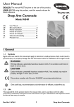 Drop Arm Commode User Manual