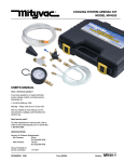 cooling system airevac kit model mv4535 user`s manual