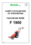 livret d`utilisation et d`entretien faucheuse serie