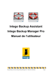 Intego Backup Manager Pro Manual FR