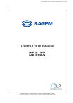 Manuel d`utilisation Sagem MP 215 X