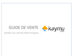 GUIDE DE VENTE - Kaymu SellerTips